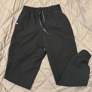 Jaanuu Black Elastic Scrub Pants